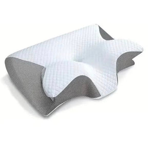 ALMOFADA CERVICAL ORTOPÉDICA 2 EN 1 — Descanso Ergonômico e Alívio da Dor